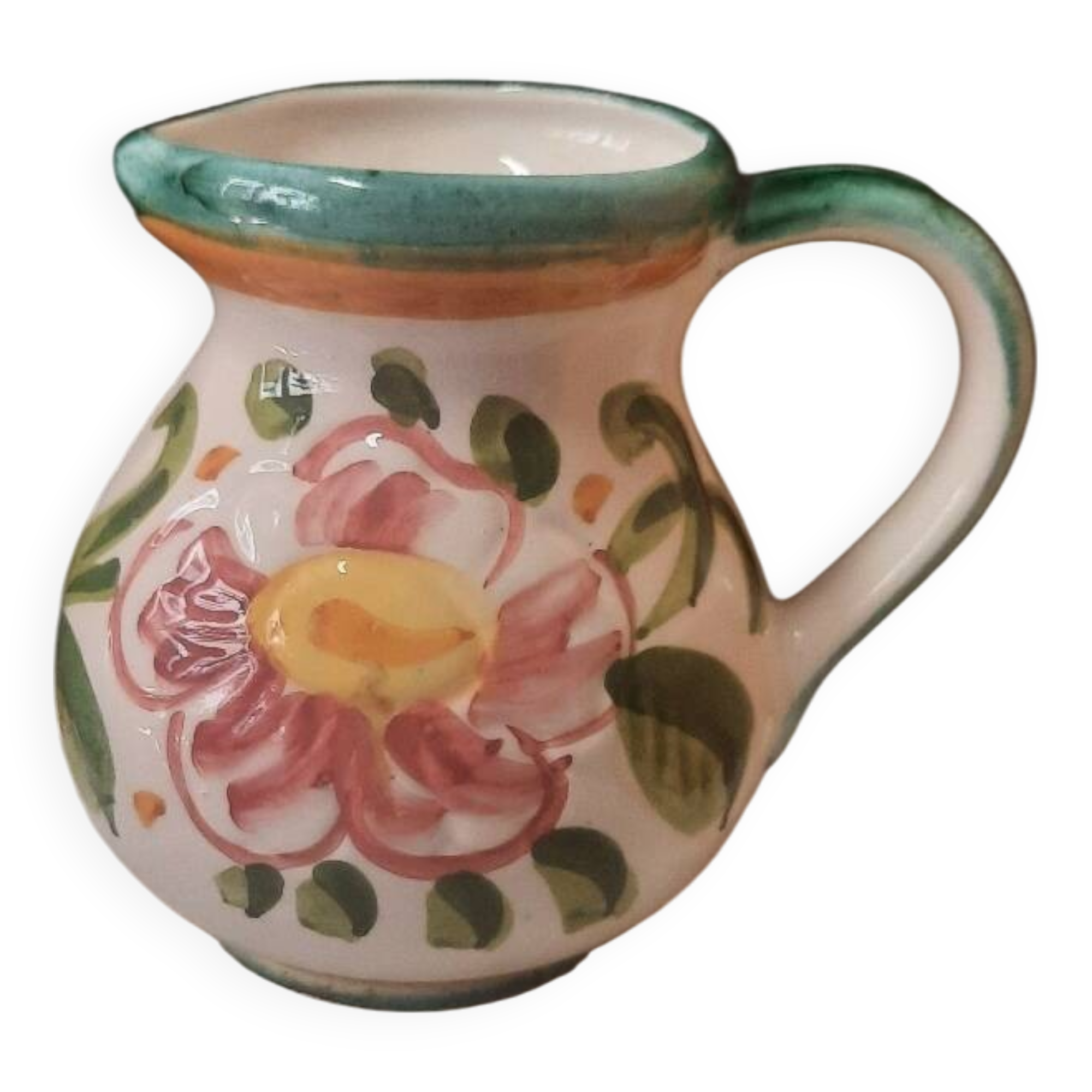 Italian ceramic pitcher