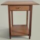 Table d’appoint chêne – Lignes architecturales, esprit moderniste 1940