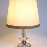 Chiseled crystal foot lamp