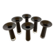 Six soliflore vases glass paste Maria Vinka