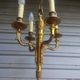 Antique gilded bronze chandelier in Louis XVI style, 4 lights, in working condition - 3.2 kg!