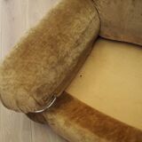 Velour armchair, Italian design, 1970s, production: Italy