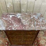 Chiffonnier - Commode époque Louis Philippe en acajou et placage d’acajou.