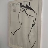 Nude female lithograph