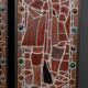 Antique 19thc victorian stained glass window light boxes c.1880