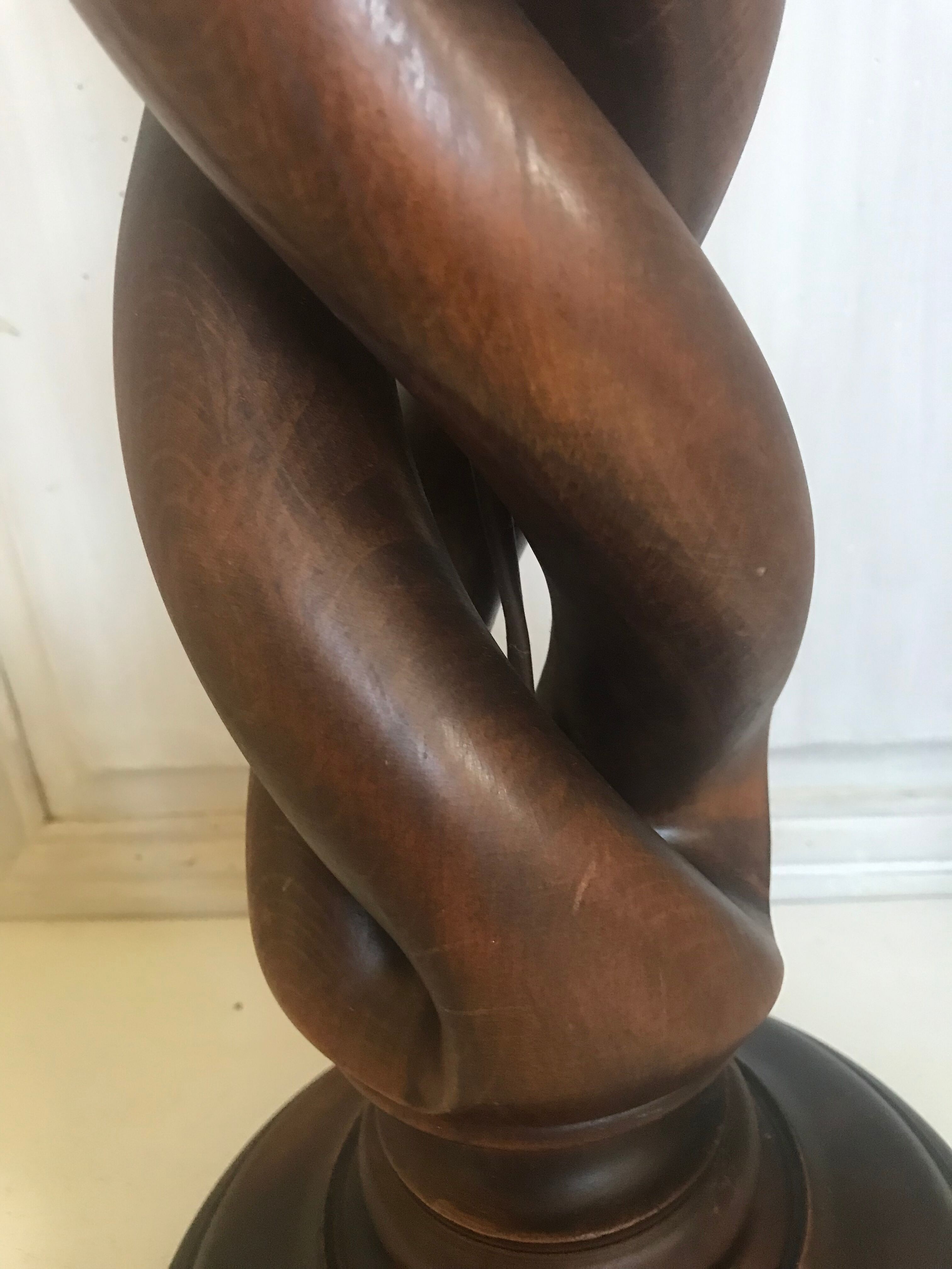 Vintage wooden lamp 47cm