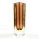 Sommerso mid-century modern vase, glass, designed by F. Poli, Italy, 1950s