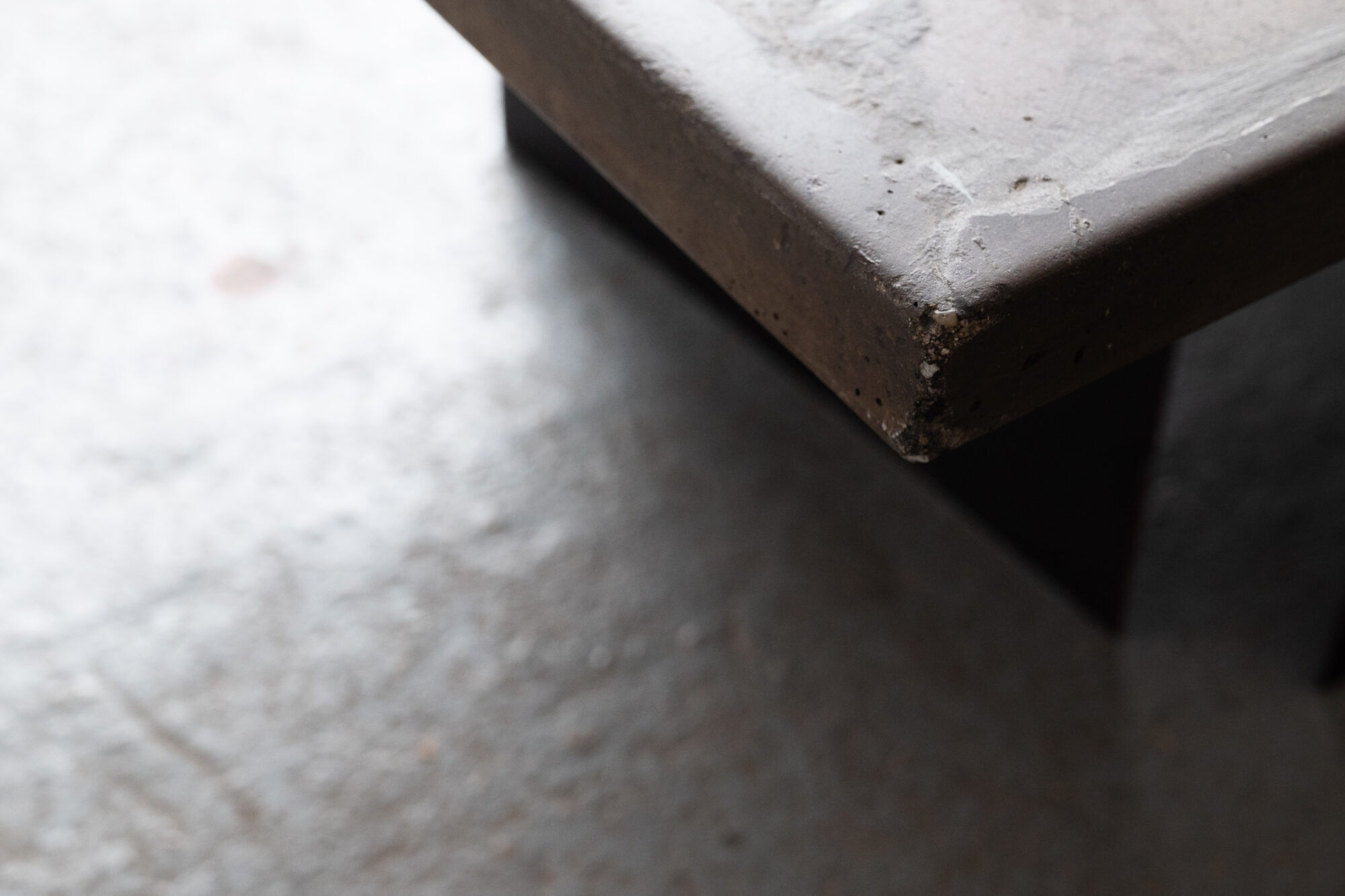 Brutalist coffee table by Paul Kingma