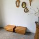 Paire de chevets en orme Maison Regain