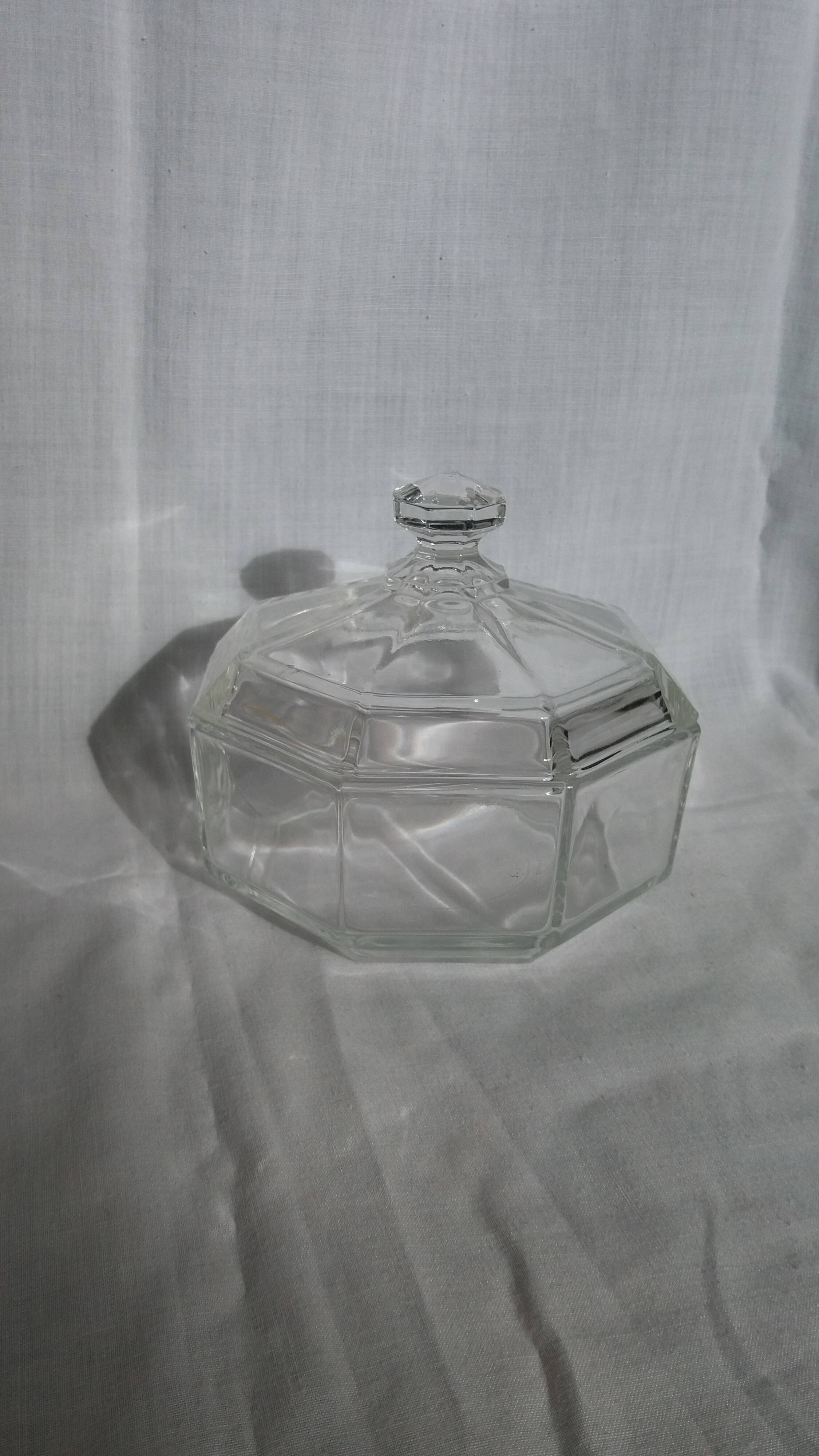 Arcoroc octagonal sugar bowl