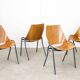 Linking Shell Chairs by Niko Kralj for Stol Kamnik, 1970s