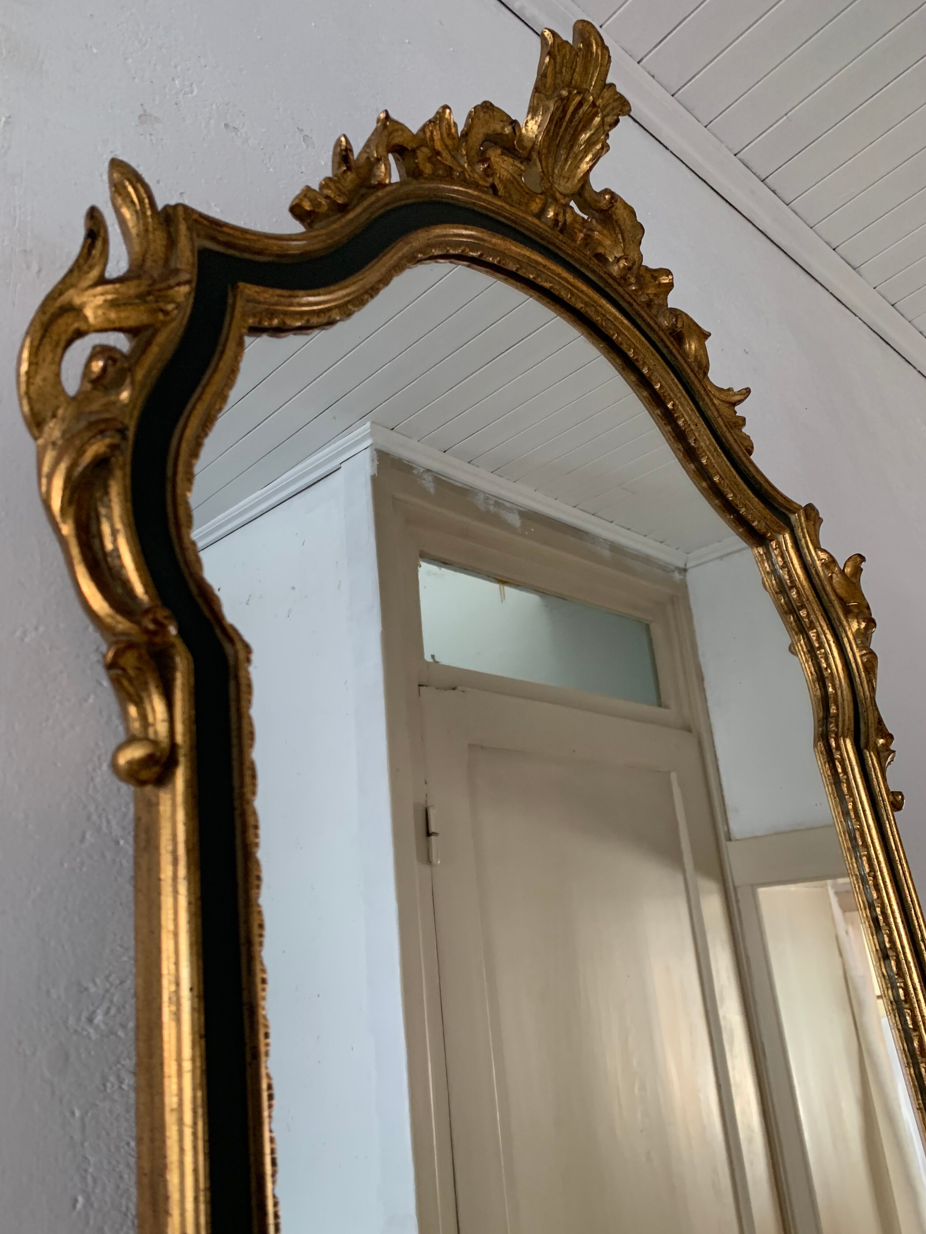 Vintage mirror in wood