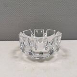 A crystal glass bowl, designed by Lars Hellsten for Orrefors Sweden 1980s