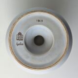 Footed vase, ceramic pot - Flora Keramiek Gouda Holland factory