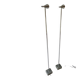 Paire de lampadaires Herstal acier chromé
