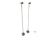 Paire de lampadaires Herstal acier chromé