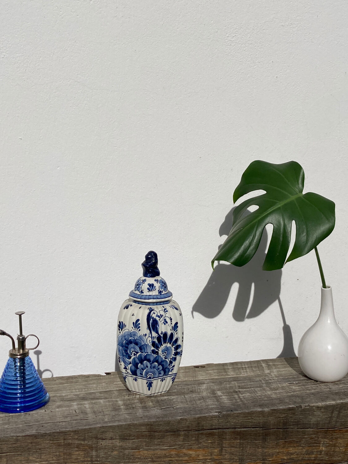 Pot couvert Delft bleu et blanc