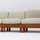 Vintage Danish mid-century corner sofa solid teak by Olsen Laursen 1960s