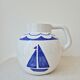 Hand-painted ceramic vase "Boat" - Signature Pauline