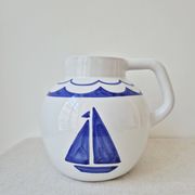 Vase en céramique peint à la main "Bateau" - Signature Pauline
