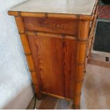 Early 20th-century commode in bamboo pitchin style.