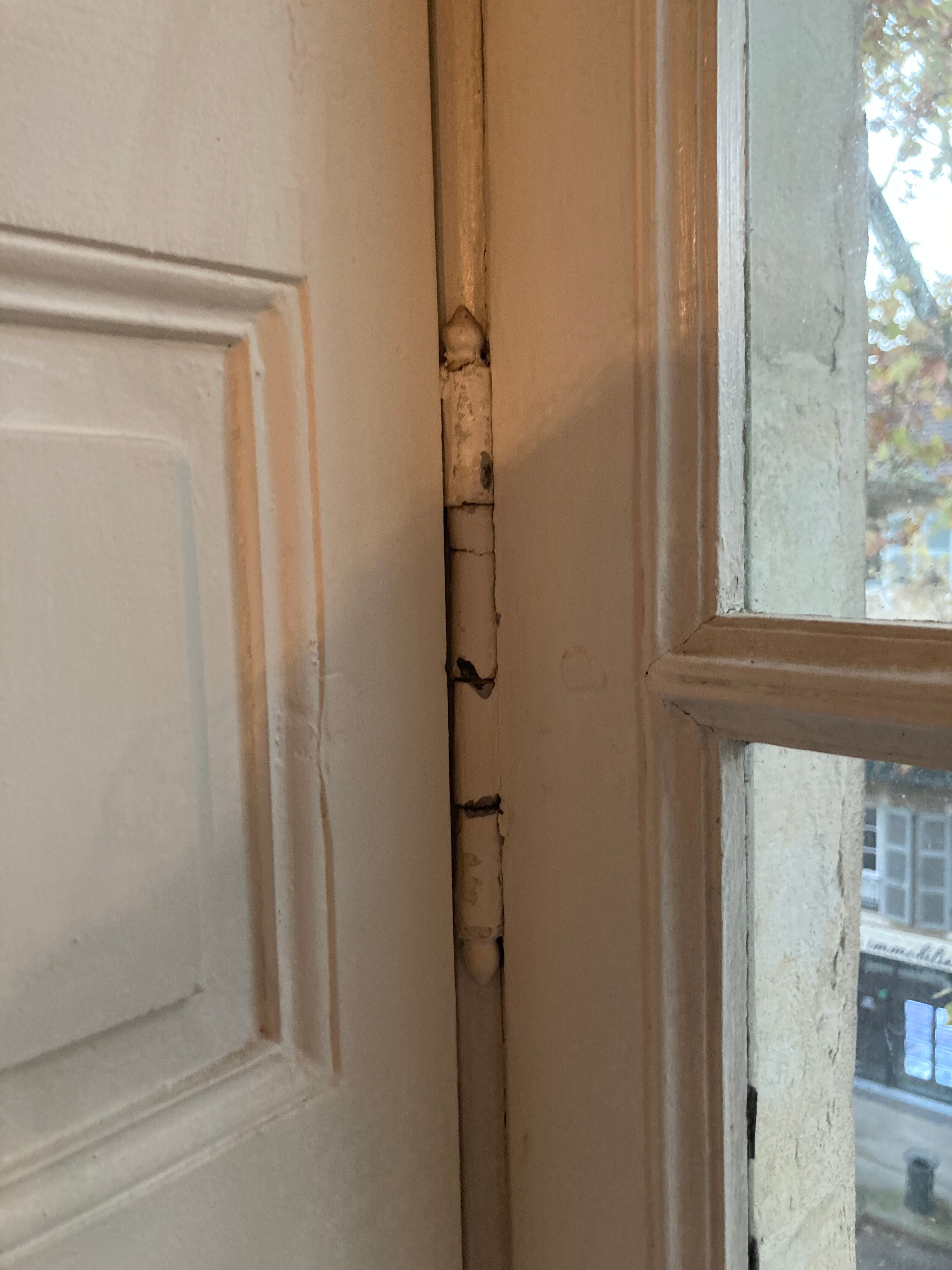 Window with interior shutters