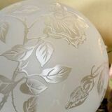 Art nouveau globe lamp signed Deveau