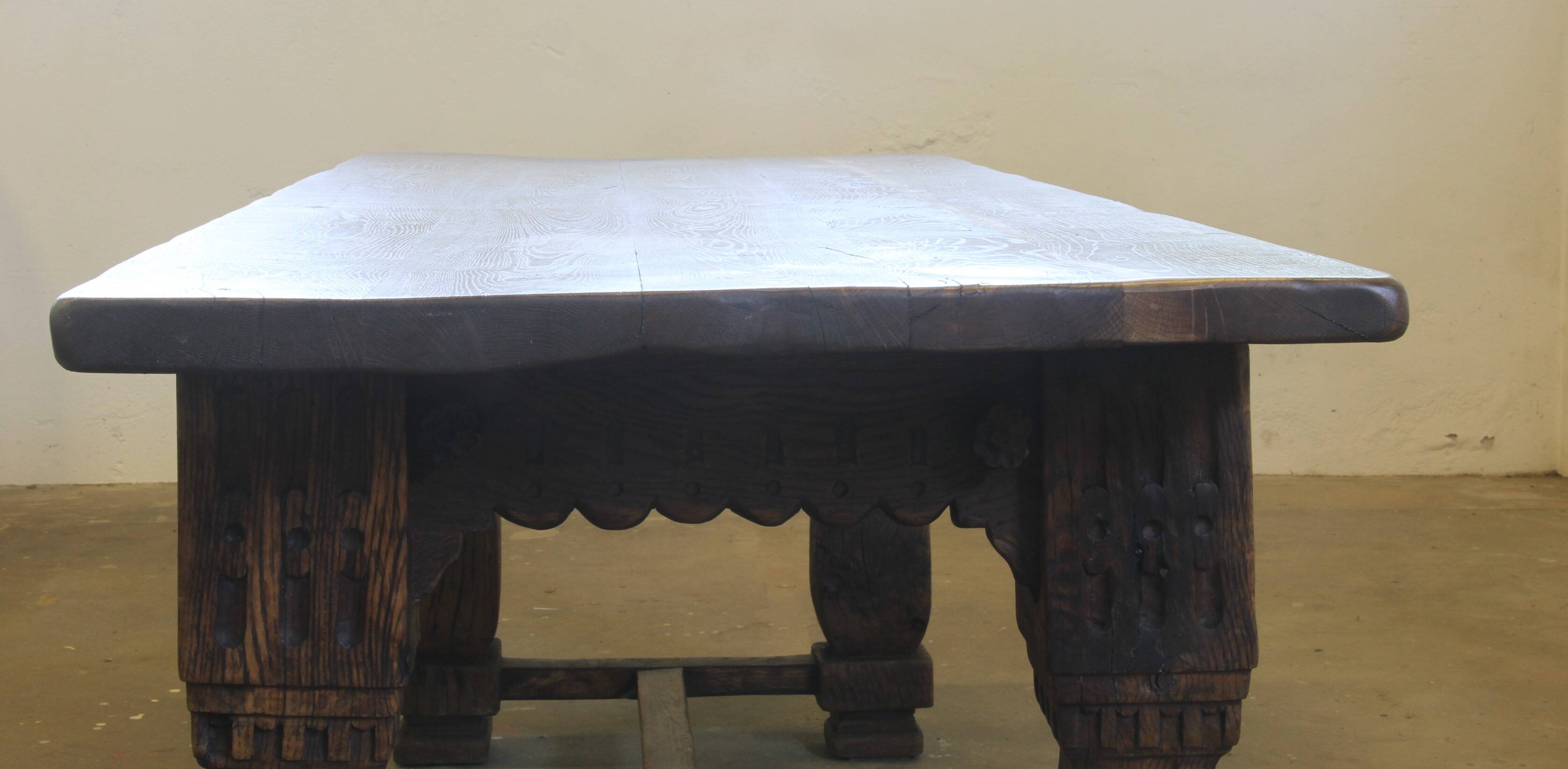 Large 17th century Jacobean style Baroque Farmhouse Refectory Table – Early