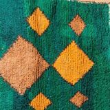 Handmade pure wool rug, size 100 x 200 cm