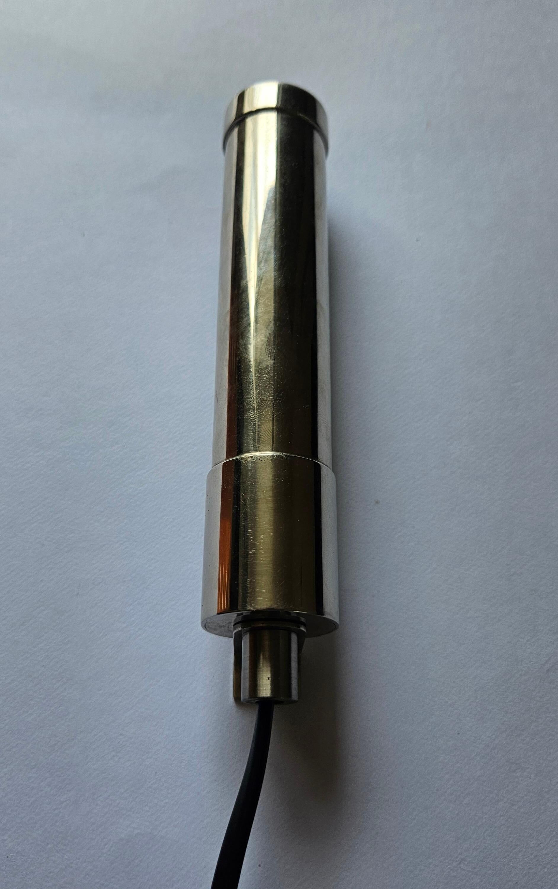Lampe murale Bauhaus Art Déco en chrome rare, Allemagne, années 1940.