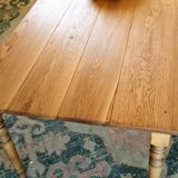 Solid oak farmhouse table