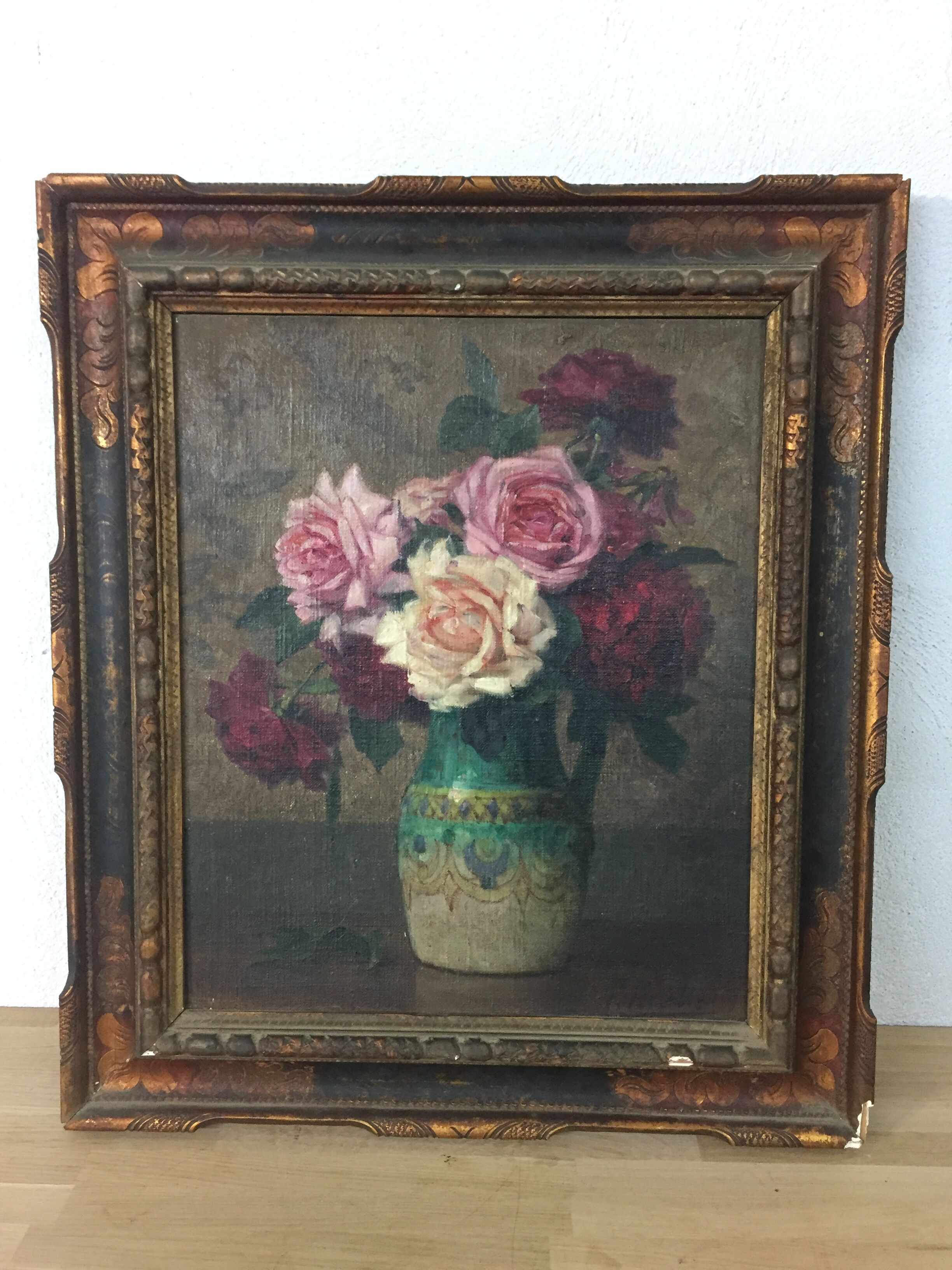 Still life bouquet, P Perrette