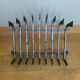 Large 19th century wrought iron log rack