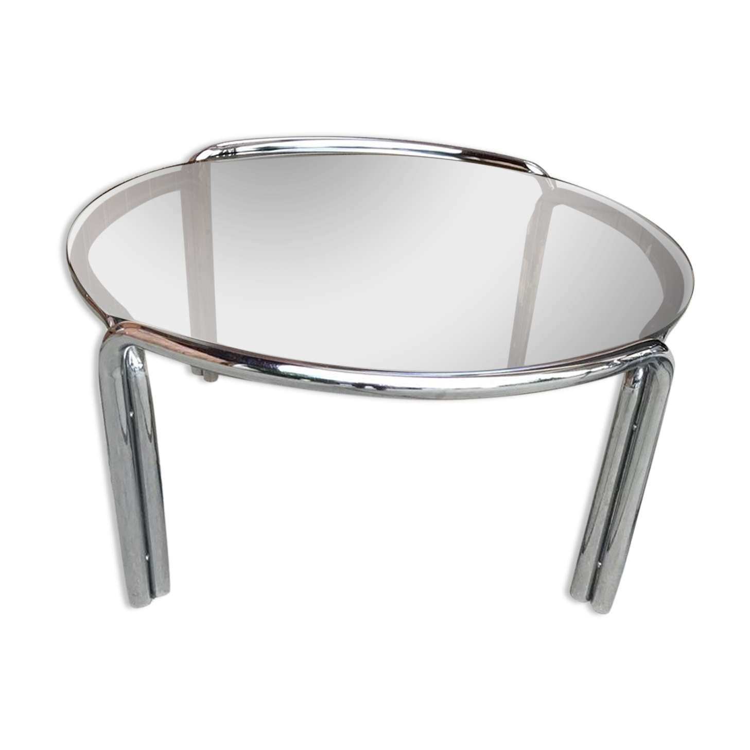 Mid-Century Chrome Tubular Coffee Table, 1960s