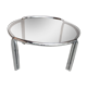 Mid-Century Chrome Tubular Coffee Table, 1960s
