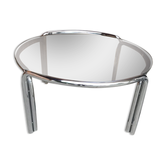 Mid-Century Chrome Tubular Coffee Table, 1960s