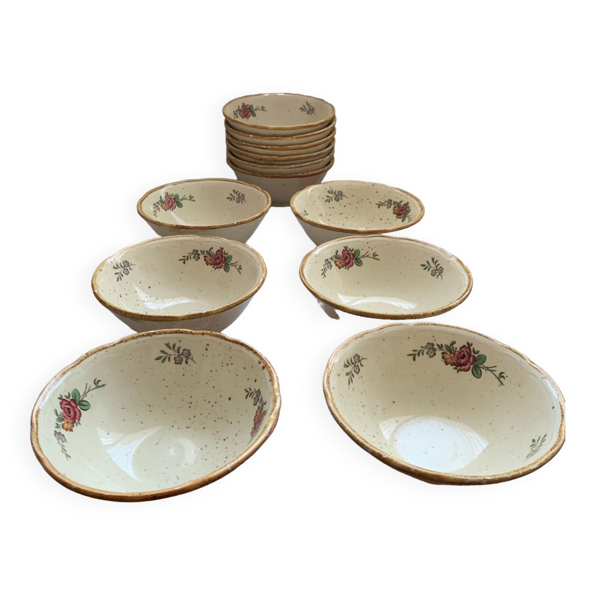 Vintage antique ceramic bowls