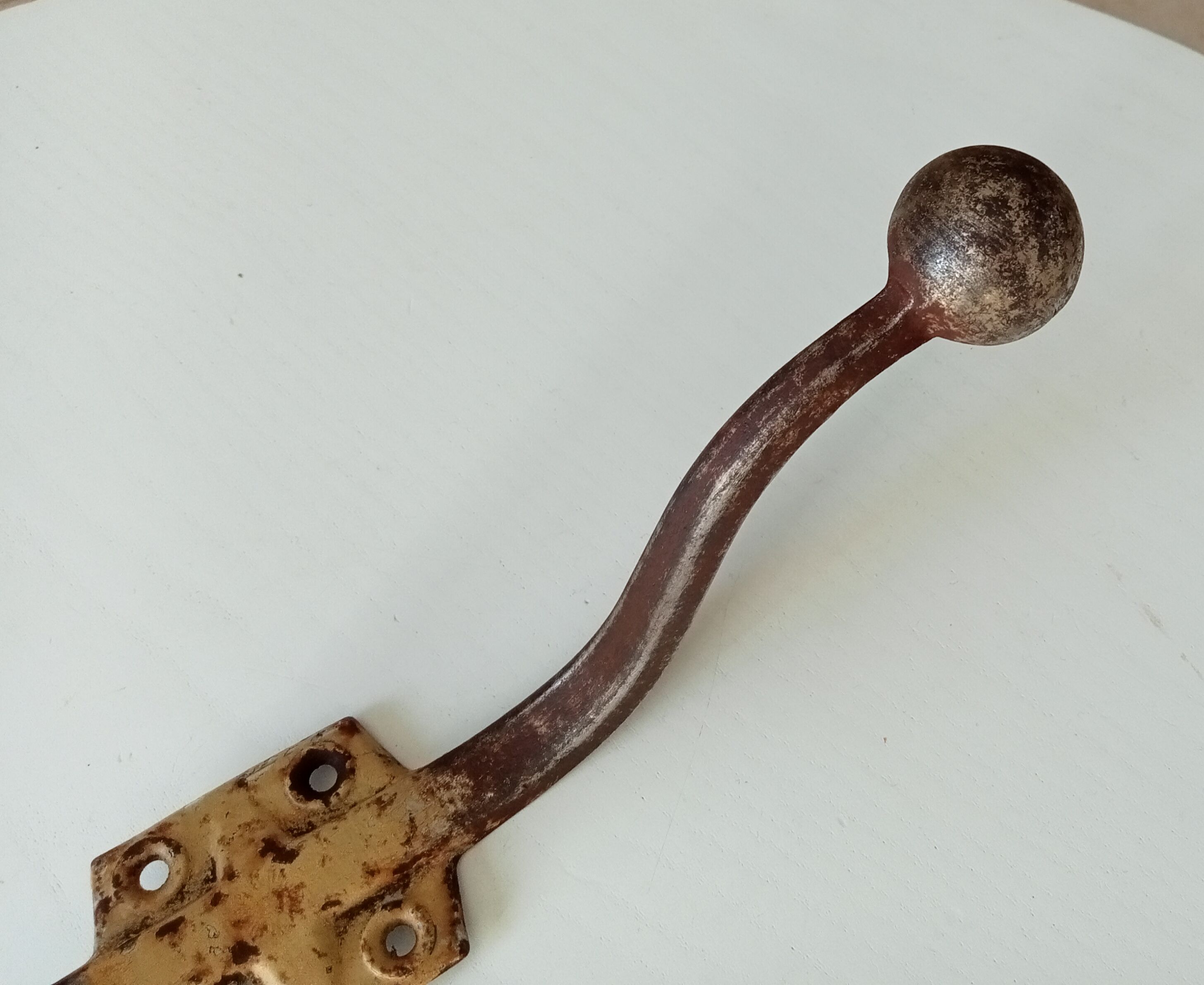 Old wall hook coat rack