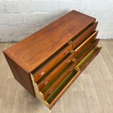 Double commode scandinave vintage en teck, années 60