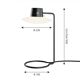 AJ Oxford Table Lamp - Arne Jacobsen 1963 - Black steel and glass