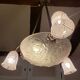 Art deco suspension molded glass