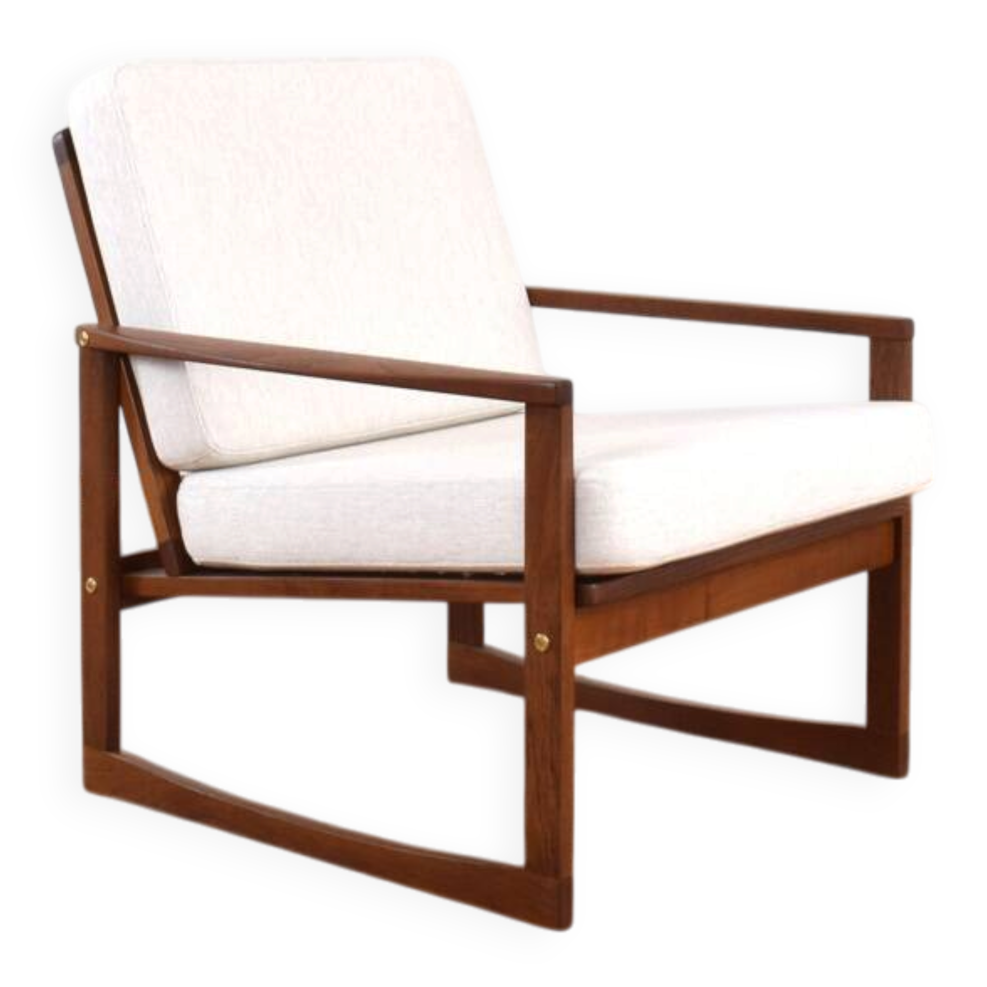 Fauteuil en teck danois des années 1960.
