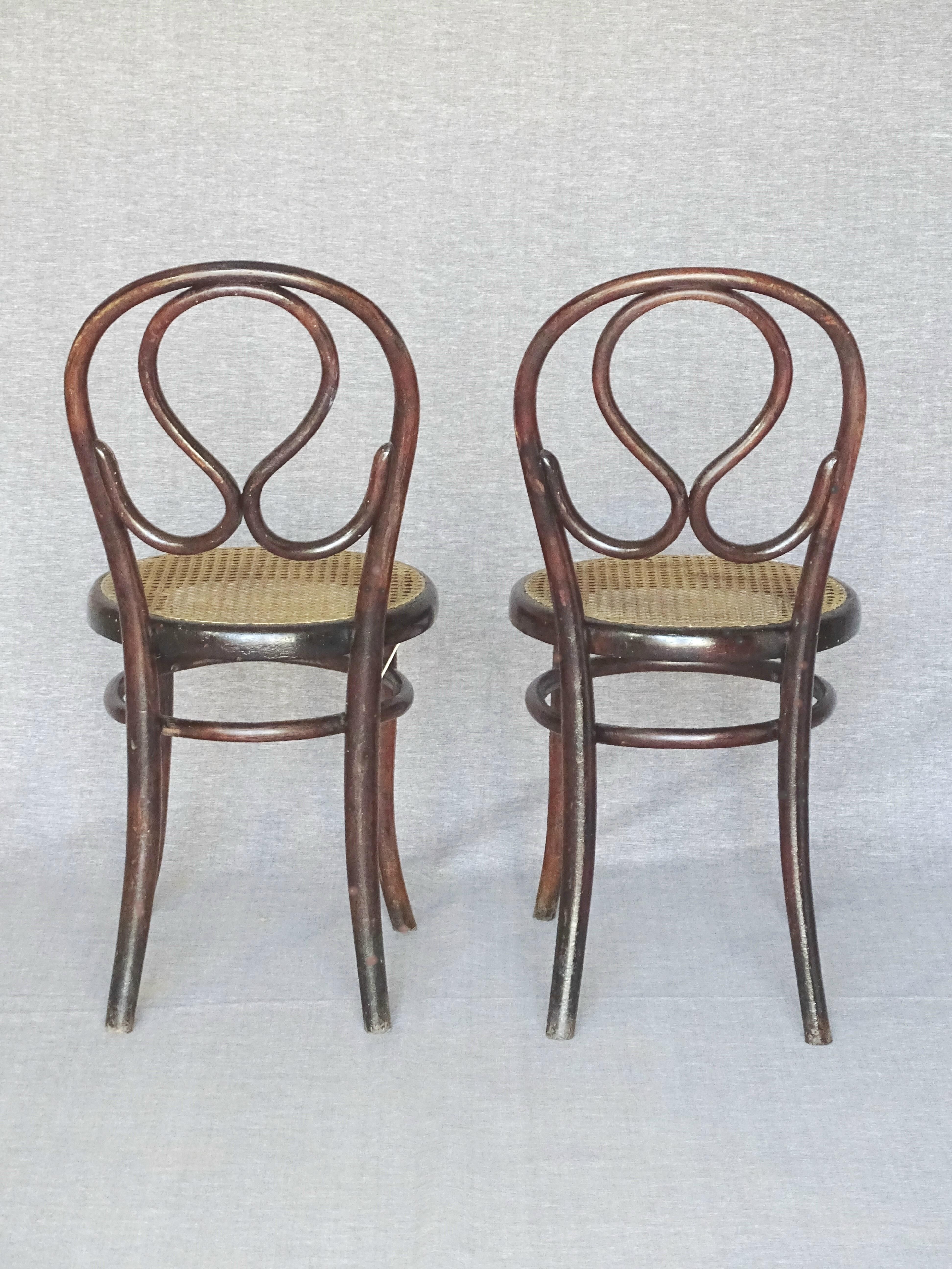 2 chairs N°20 bistrot bois- curved by Lebrun, France- 1890