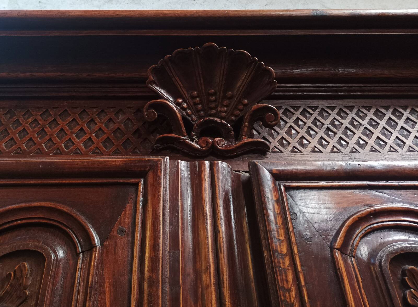 19th-century oak Renaissance wardrobe