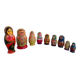 Lot of Russian dolls