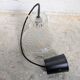 Vintage moulded pressed glass bell pendant