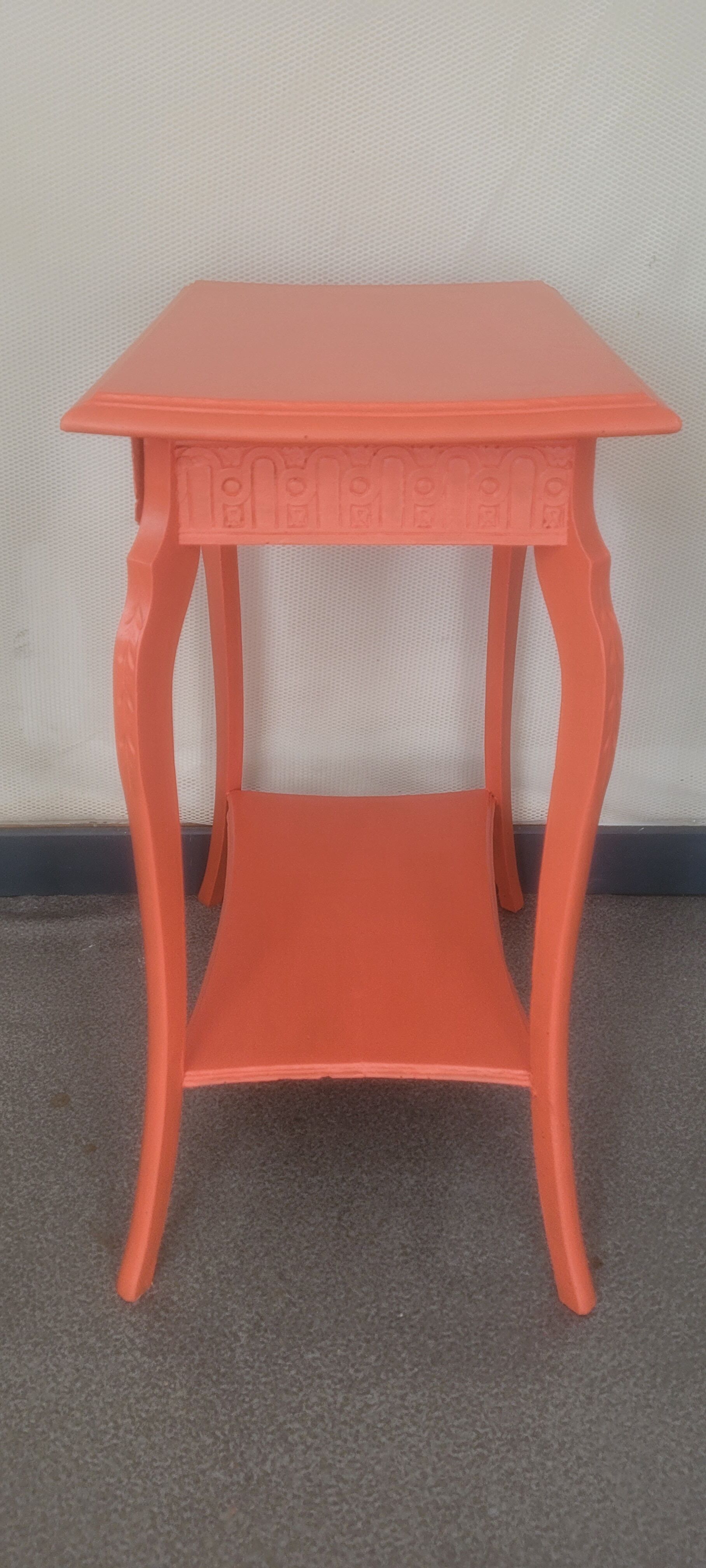 Orange art deco entrance furniture console