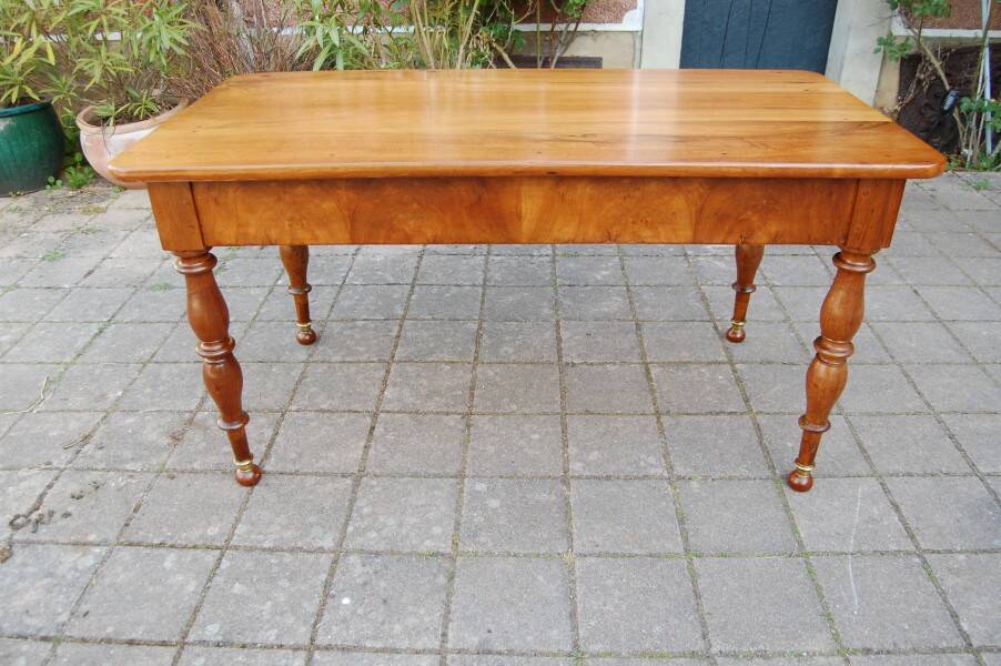 19th-century Louis Philippe walnut desk.