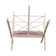 Golden metal magazine rack