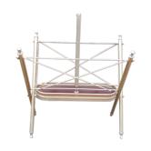 Golden metal magazine rack